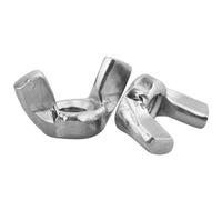 5 Piezas Tuecas de Mariposa de Alas de Acero Inoxidable Palomilla de Fácil Apriete para la Sujecion de Tornillos Rosca Métrica Hembra Wing Nuts para Herramientas de Bricolaje (M6)