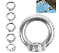 5 Piezas Tuerca De Anilla M10 De Acero Inoxidable - Anillo De Elevación, Tornillo De Ojo Para Elevación
