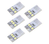 5 piezas USB LED lámpara de noche luz de bolsillo tarjeta llavero LED lectura libro luces para portátil PC alimentación