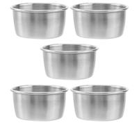 5 Piezas Vaso para Salsa de Acero Inoxidable 40ml, Salsera Plata | Condimentos y Salsas, Capacidad 40ml, Uso en Mesa y Salón, Acabado Plata