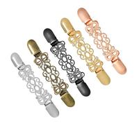 5 piezas vintage encanto suéter cárdigan clip con diamantes de imitación multiuso bufanda alfileres mujeres blusa clips
