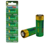5 Pilas alcalinas de Seguridad PoundMax de 12 V, Tipo 23AE/A23/LRV08/MN21