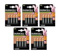 5 Pilas Recargables Duracell AA, 1300 mAh, 1,2 V, NiMH precargadas, HR6
