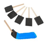 5 pinceles de esponja, espuma de 5 cm, mango de madera, mango duro, lavable, pincel para pintar, borrar y manchar, artesanía