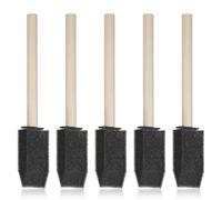 5 pinceles de espuma, esponjas de pintura, mango de madera, pinceles de espuma para teñir, pinceles de pintura ligeros y duraderos para manualidades y arte