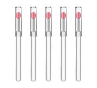 5 pinceles de labios de silicona con mango ergonómico, aplicadores de bálsamo labial, para maquillaje diario y retoques de viaje