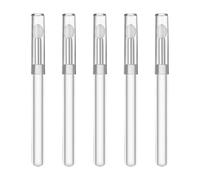 5 pinceles de labios de silicona con mango ergonómico, aplicadores de bálsamo labial, para maquillaje diario y retoques de viaje, cepillo de labios portátil