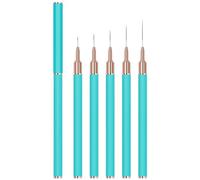 5 pinceles de pintura para uñas, pinceles de rayas artísticas, herramienta de dibujo para aplicaciones de belleza