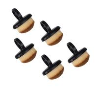 5 pinceles para uñas con forma de anillo, cepillo para polvo de uñas, pinceles de acrílico, herramienta de uñas
