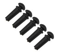 5 pines de ébano ranurados para guitarra acústica Yootones para piezas de guitarra folk Yootones (negro)