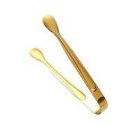 5 pinzas de acero inoxidable for azúcar, for bar hotel, for recolector cubitos hielo, for servir café, té y alimentos(5PCS Gold)