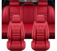 5 Plazas Funda Asiento Coche-para VW New Beetle Cabrio (1Y7) 2002-2010 Cubre Protector Delantero para Delantero y Trasero,Cuero Antideslizante Transpirable,Red