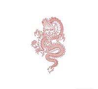 5 Poderosas Y Feroces Pegatinas De Tatuajes De Dragones Rugientes: Pegatinas De Tatuajes De Nicho Para El Brazo
