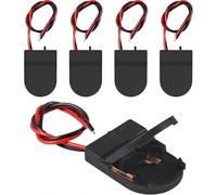 5 portapilas CR2032 de 3V con interruptor de encendido/apagado y cables.