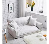 5 Position Adjustable Lazy Sofa Furniture Living Room Reclining Folding Sofa Couch Floor Sofa Bed (Onecolor 120x60x40cm)