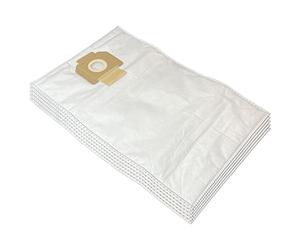 5 Premium Bolsas de Aspiradora para Bosch GAS 15 L | GAS 20 L AFC | GAS 1200 L Professional | Compatible con Bosch 2605411229 | 5 piezas | Microfibra | con lengüeta de cierre de polvo