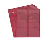 5 Prophila Hojas para Monedas, de 6 divisiones de 64 mm Ø