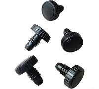 5 protectores de plástico para tacos de billar Peradon y Master, cubiertas inferiores protectoras para mantener la condición de taco durante el uso (dientes redondos)