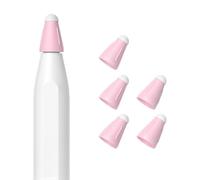 5 protectores de punta de fibra de silicona resistentes al desgaste para lápiz de 1/2/3, pantalla táctil silenciosa, cubierta capacitiva