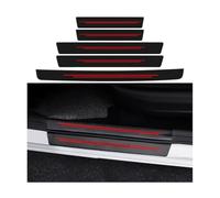 5 Protectores de umbral de Puerta para Toyota Prius 2012 2013 2014 2015 película de Fibra de Carbono Adhesivos de protección antiarañazos para umbrales.