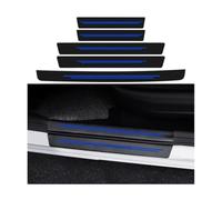 5 Protectores de umbral de Puerta para Toyota Prius 2012 2013 2014 2015 película de Fibra de Carbono Adhesivos de protección antiarañazos para umbrales.