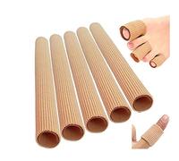 5 protectores para dedos de los pies, protectores contra am y callos, almohadillas para los dedos de los pies, separadores tubulares para protección de dedos, vendaje tubular, regalo de Navidad