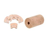 5 puentes de violín de arce 4/4 de tamaño completo y 1 corchos de flauta de cabeza de flauta para flauta, accesorios de intrumentos musicales