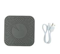 5 pulgadas - Calidad del aire para el hogar - PM2.5, TVOC y detector de humedad con alimentación USB, carcasa ABS, negro (abeja Zig)