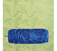 5 Pulgadas De Goma En Relieve Patrón De Flores Rodillo De Pintura Nuevo Rodillo De Pintura Decorativa Cepillo Herramientas De Bricolaje Azul - 6