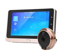 5 Pulgadas Timbre de Video con Pantalla OLED, Cámara Ojo de Gato Visor de Mirilla Digital Electrónico, Visión Nocturna, Detección Movimiento, Toma Fotos Automática y Gran Angular 160 °