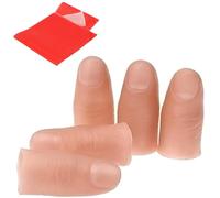 5 puntas de dedo falsas, truco de pulgar falso, accesorios mágicos de punta de pulgar falsa, accesorios mágicos para bromas, dedo de truco desaparecido para desaparecer e intercambiar y aparecer.