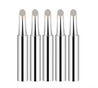 5 puntas de hierro eléctrico 900M-T núcleo de cobre puro adecuado para trabajos de soldadura de paso fino 200-480C plata (900M-T-4C)