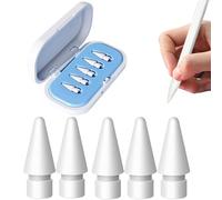 5 puntas para Apple Pencil 2 Generation y Pencil 1/Pro Generation Pencil USB-C, punta de repuesto de alta sensibilidad, punta de repuesto precisa (con caja azul)