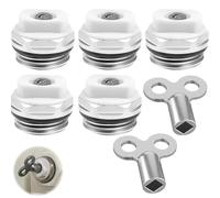 5 Purgador Automático Radiador Válvulas De Ventilación De Radiador,Purgadores Para Radiadores,Purgador Radiador Calefaccion 1/2 Con 2 Llave Purgador Radiador,Llave Radiador Calefaccion