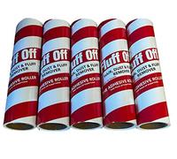 5 recambios gigantes de rodillo de pelusa de 7 pulgadas, 60 hojas en espiral por rollo, total 300 hojas