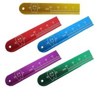 5 reglas de medición de precisión dental, de acero inoxidable, balanzas de medición de endodoncia, resistentes a altas temperaturas, herramientas dentales para clínicas y hospitales
