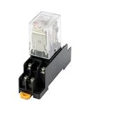 5 relés micro DPDT de uso general MY2P HH52P MY2NJ de 12 V/24 V CC / 110 V/220 V CA con bobina y base de zócalo.(AC 110V)