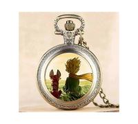 (5) Reloj de bolsillo El Principito, vintage, de cuarzo, analógico, popular, para niño y niña, planeta