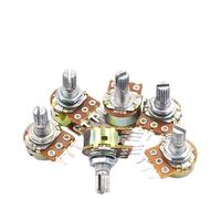 5 resistencias de potenciómetro rotatorio cónico lineal WH148 de 15 mm, 20 mm, 3 pines y 6 pines, WH148 B1K B2K B5K B10K B20K B50K B100K B250K B500K B1M(1M Ohm,3pin,20mm)