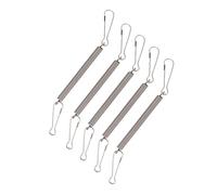 5 resortes con 2 clips utilizados individualmente en combinación para sostener botellas dispensadoras de agua de conejo para animales pequeños, abrazaderas de resorte