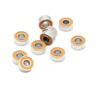 5 rodamientos de bolas de ranura profunda de cerámica híbrida de acero inoxidable de 3 x 7 x 3 mm para aplicaciones de giro rápido de alta velocidad.,5 piezas,4 x 9 x 4 mm