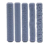 5 Rodillos pequeños 7,8cm x 1,25cm De textura y Modelado De Arcilla polimérica Rodillos Rodillo De Mano Texturizado Sello para Modelismo Herramienta De Cerámica para Artesanal Warhammer Heroquest DIY