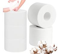 5 Rollos Cinta Adhesiva Deportiva Blanca 3.8 y 5cm x 10m Tape Vendaje Deportivo 100% Cotton para Proteger los Dedos de los Pies, Tobillos y Dedos en Boxeo, Voleibol, Fútbol y Escalada en Roca