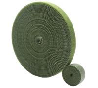 5 rollos de bridas para plantas, , cinta de , cinta para plantas, cierre de , soporte para plantas, organizador de cables, para jardín, Oficina Hogar, cuerdas, verde hierba, 10 mm x 3 m