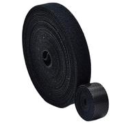 5 rollos de bridas para plantas, , cinta de , cinta para plantas, cierre de , soporte para plantas, organizador de cables, para jardín, Oficina Hogar, cuerdas, negro, 20 mm x 5 m