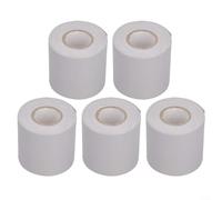 5 rollos de cinta de sellado de tuberías de PVC para conductos de aire acondicionado, vendaje aislante impermeable con bridas para detener el aire caliente y reparar fugas, 4,1 cm x 10 m, color blanco