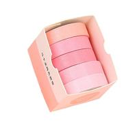 5 rollos de cinta decorativa estética de 10 mm x 2 m, papel resistente al agua para álbumes de recortes, diario, álbum de fotos, suministros de álbumes de recortes