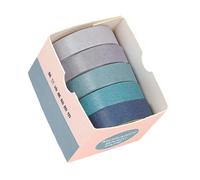 5 rollos de cinta decorativa para diario, 10 mm x 2 m, para álbumes de recortes, álbumes de fotos, cuadernos, cuadernos, resistentes al agua, juego de papel estético