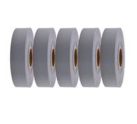 5 rollos de cinta reflectante de seguridad para coser en ropa, 25 mm x 3 m, color gris plateado