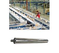 5 rollos de cinta transportadora de acero inoxidable, diámetro del rodillo sin motor comercial, 25 32 38 50 mm, rodillos de repuesto de cinta transportadora extrafuertes (50 mm / 2 pulgadas, 23,6